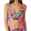 PSD Trippy Smiley Face Sports Bra at Spencer's
