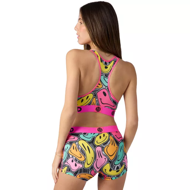 PSD Trippy Smiley Face Sports Bra at Spencer's