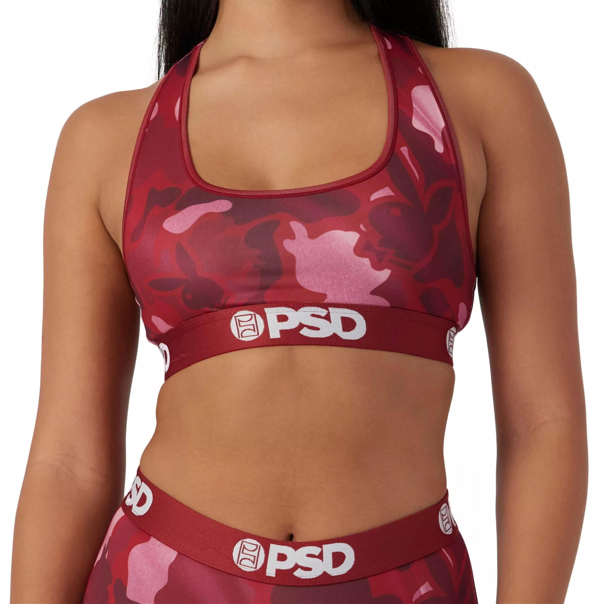 PSD Red Camo Playboy Sports Bra at Spencer's