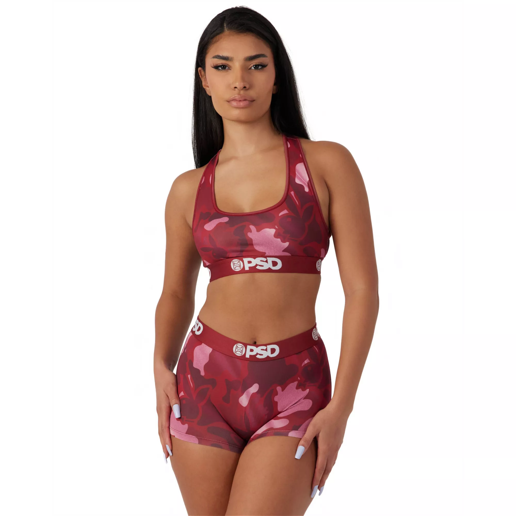 PSD Red Camo Playboy Sports Bra at Spencer's