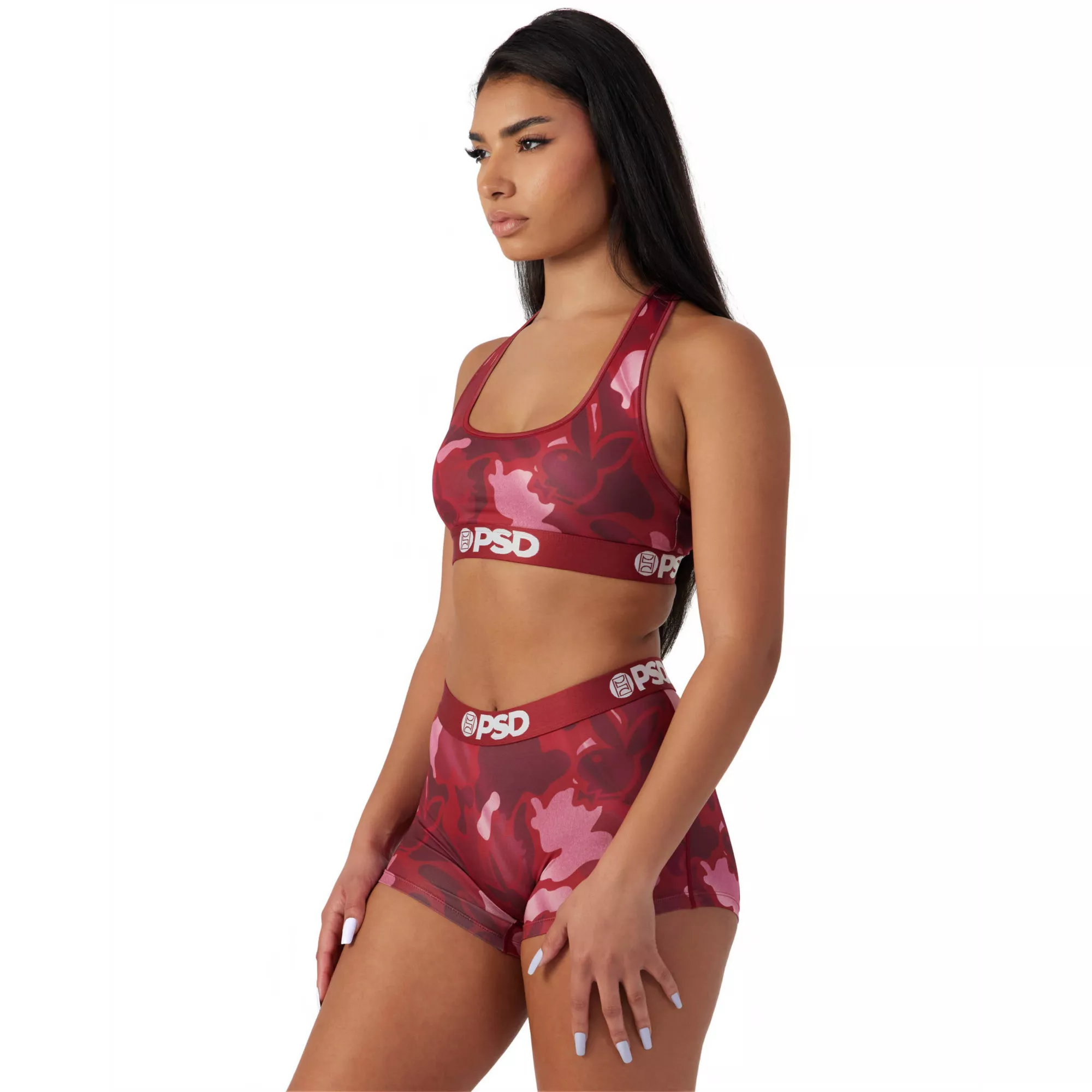 PSD Red Camo Playboy Sports Bra at Spencer's