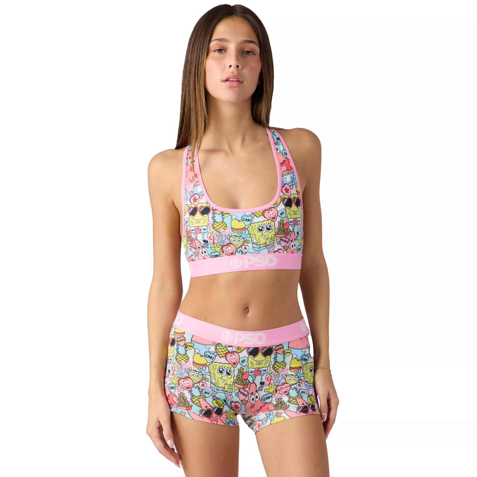PSD SpongeBob SquarePants Heart Sports Bra at Spencer's