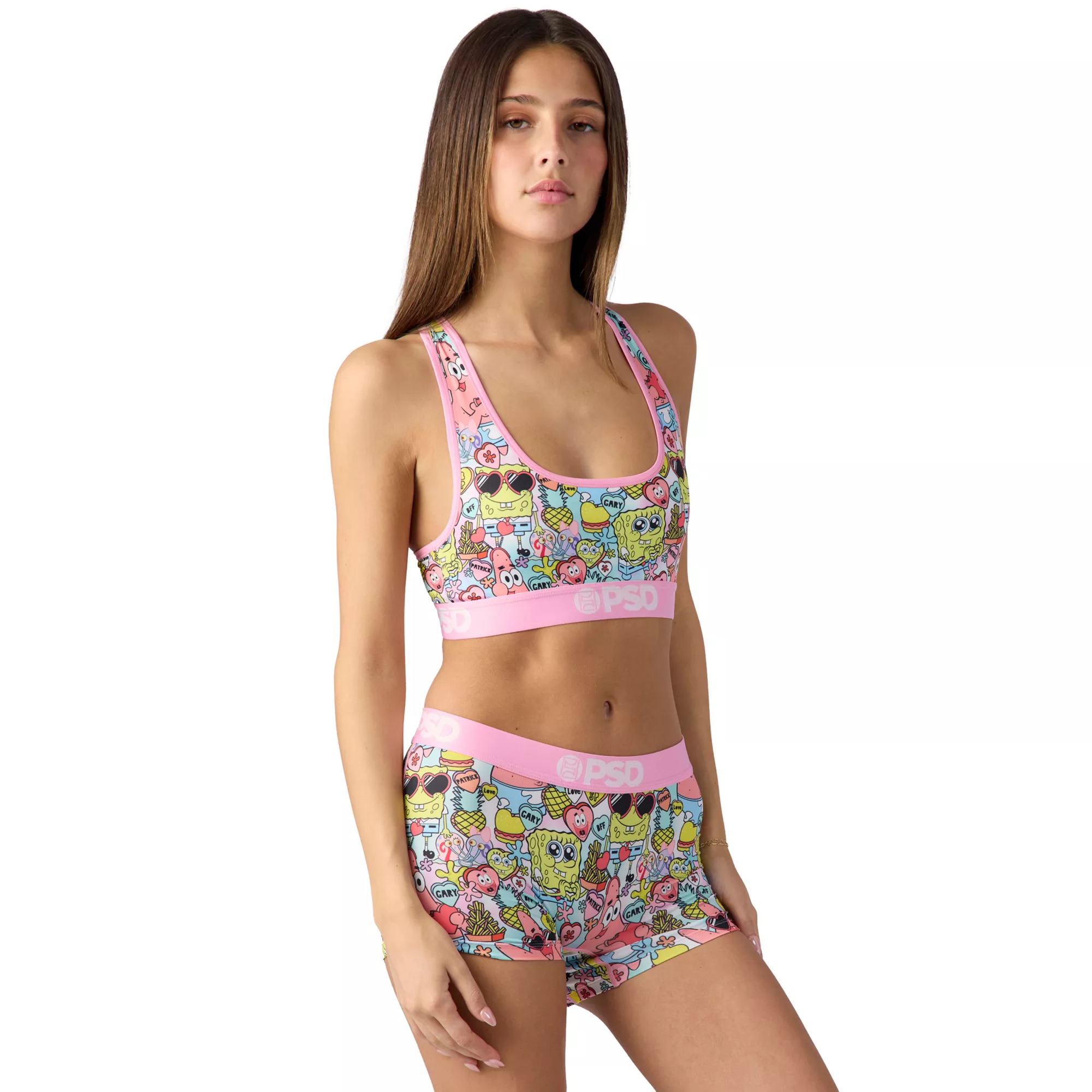 PSD SpongeBob SquarePants Heart Sports Bra at Spencer's