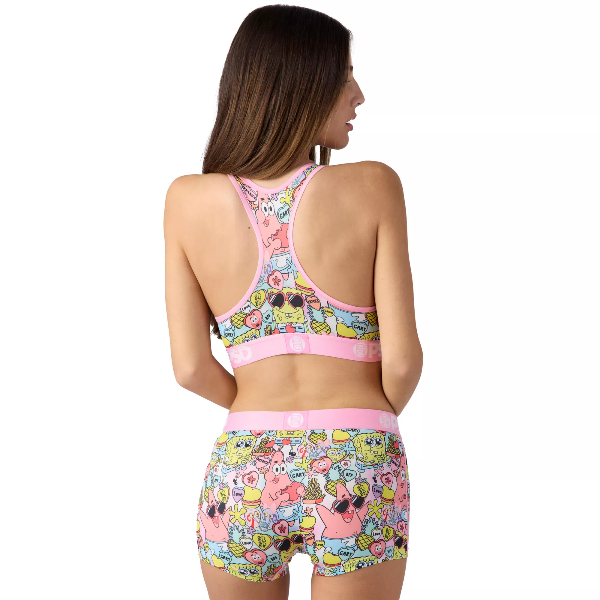 PSD SpongeBob SquarePants Heart Sports Bra at Spencer's