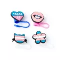 Multi-Pack Transgender Pride Straw Toppers - 4 Pack at Spencer's