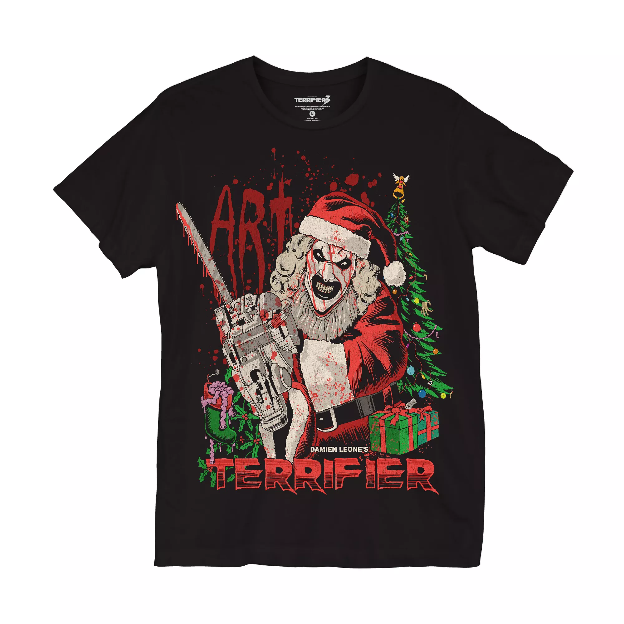 Art the Clown Santa T Shirt - Terrifier 3 at Spencer's