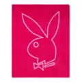 Playboy Pink Check Reversible Fleece Blanket at Spencer's