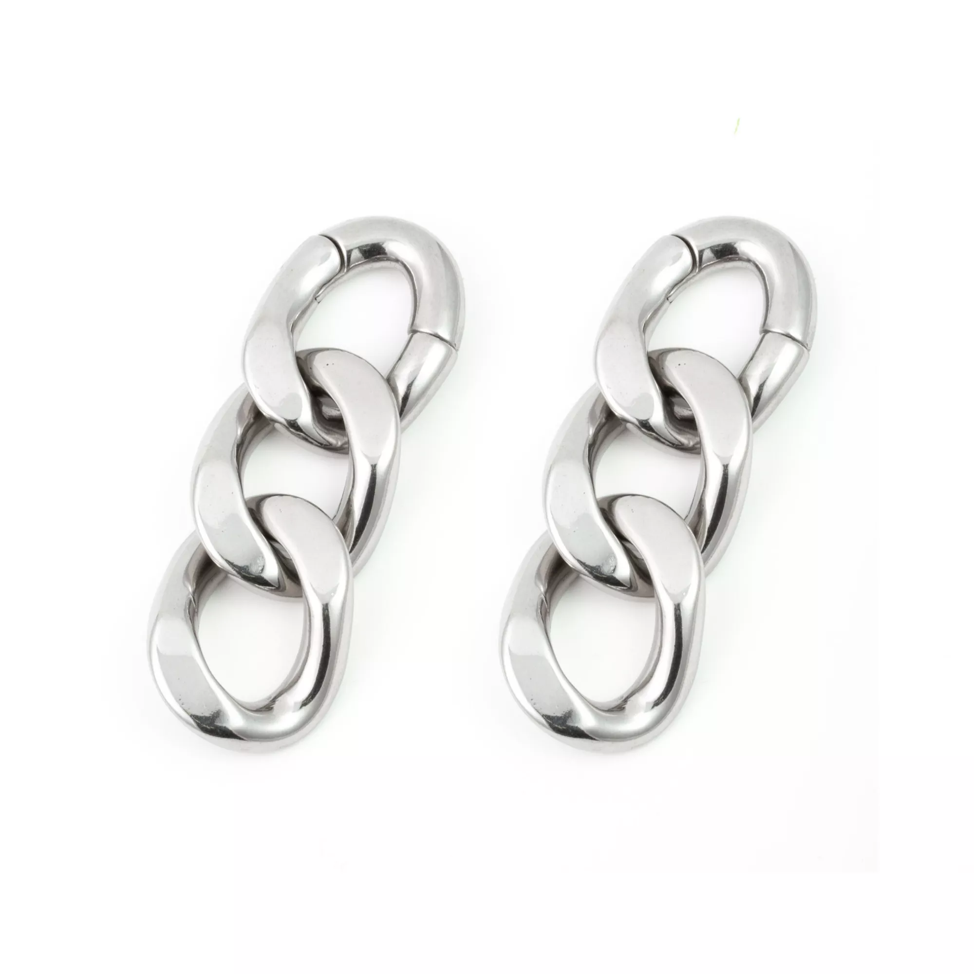 Chain Link Dangle Earrings - 4 Gauge at Spencer's