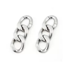 Chain Link Dangle Earrings - 4 Gauge at Spencer's