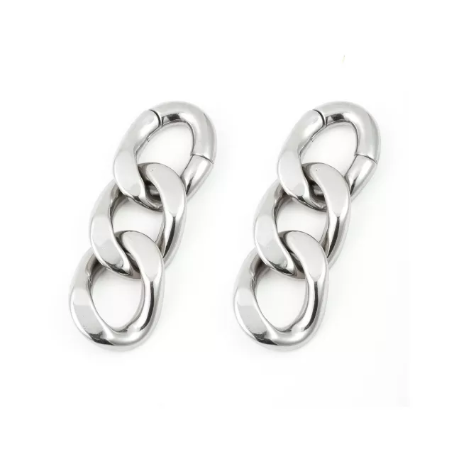 Chain Link Dangle Earrings - 4 Gauge at Spencer's