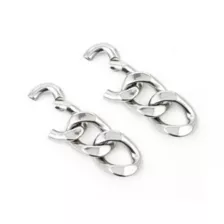 Chain Link Dangle Earrings - 4 Gauge at Spencer's