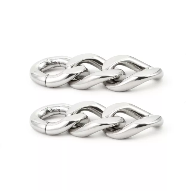 Chain Link Dangle Earrings - 4 Gauge at Spencer's