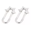 Spiked Safety Pin Earrings - 4 Gauge at Spencer's