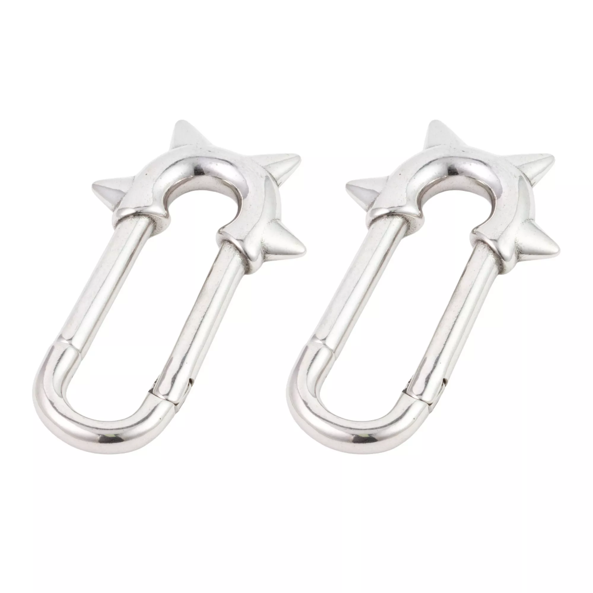 Spiked Safety Pin Earrings - 4 Gauge at Spencer's