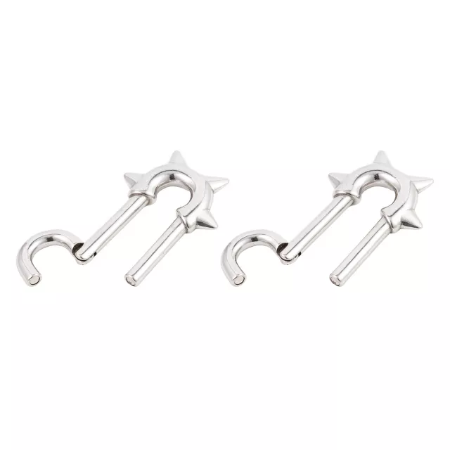 Spiked Safety Pin Earrings - 4 Gauge at Spencer's