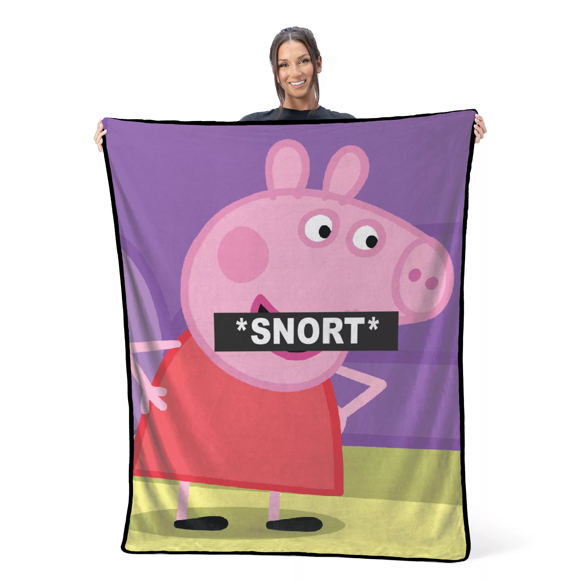 Peppa Pig Snort Fleece Blanket at Spencer's