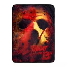 Red Jason Voorhees Fleece Blanket - Friday the 13th at Spencer's