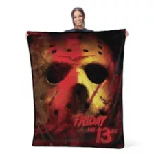Red Jason Voorhees Fleece Blanket - Friday the 13th at Spencer's