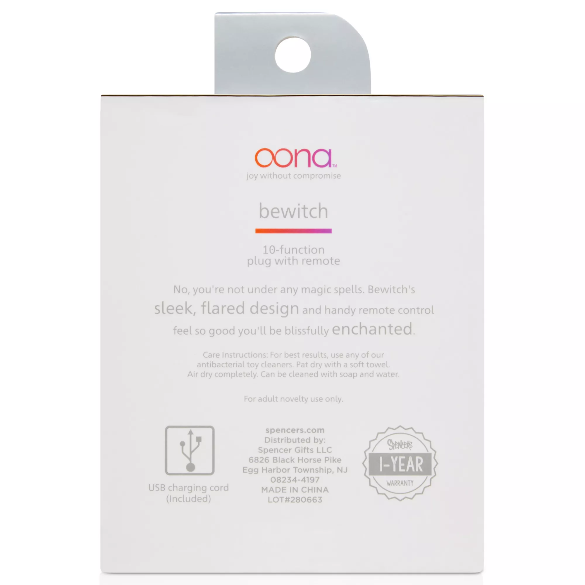 Oona Bewitch Butt Plug with Remote at Spencer's