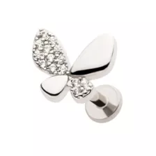 Butterfly Cartilage Earring - 18 Gauge at Spencer's