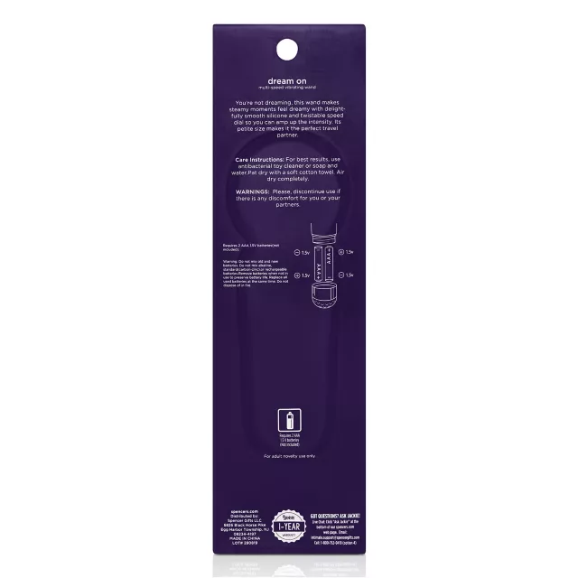 Dream On Vibrating Mini Wand Massager - Hott Love at Spencer's