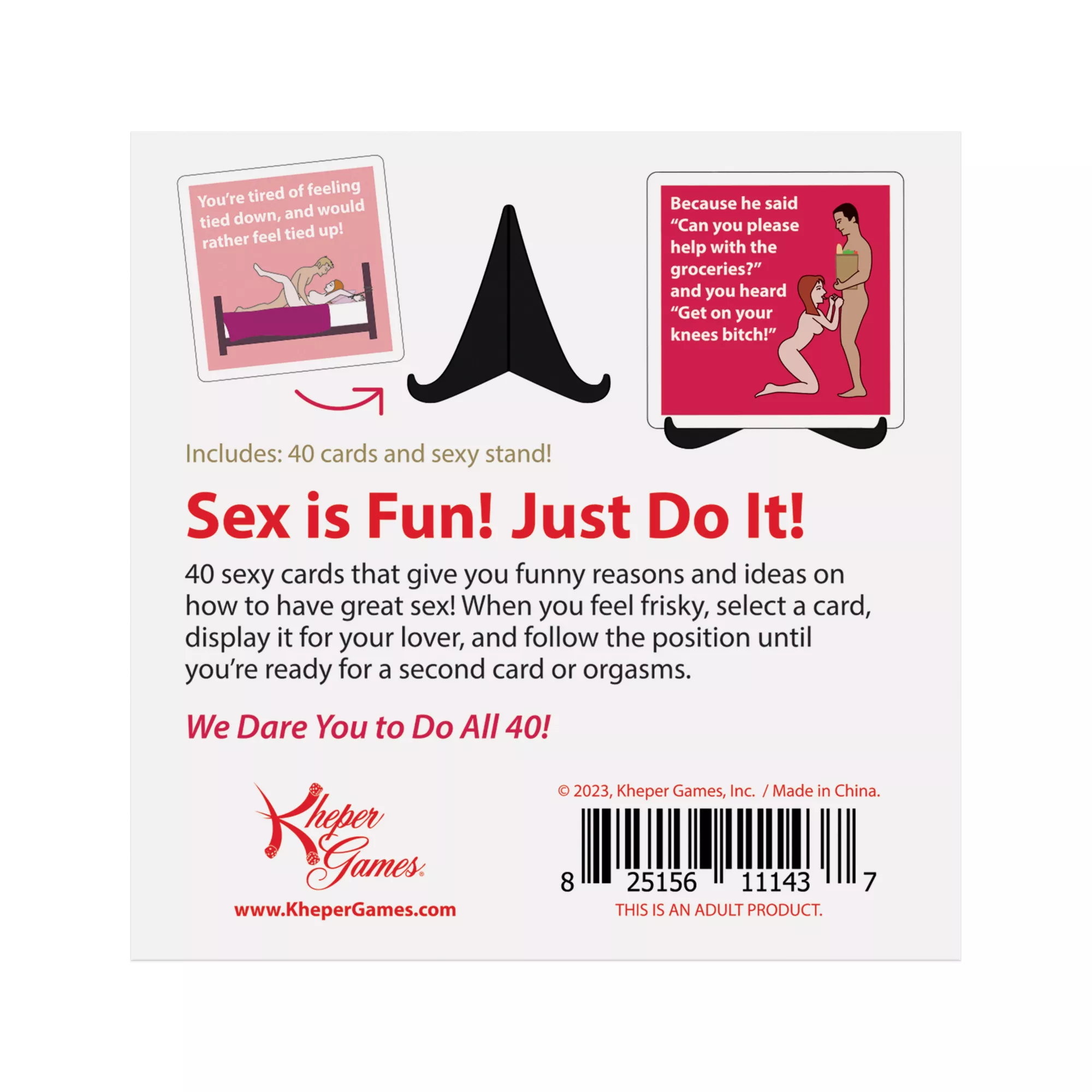40 Reasons to Have Sex Card Game at Spencer's