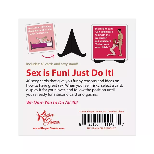 40 Reasons to Have Sex Card Game at Spencer's