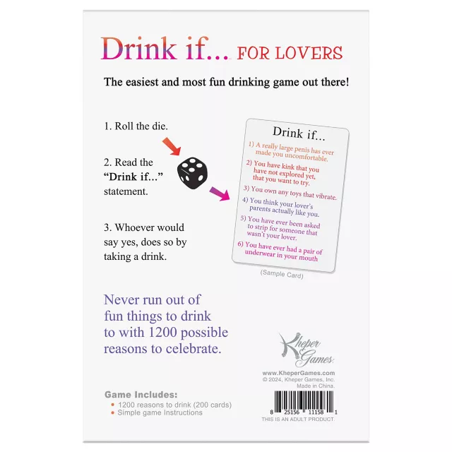 Drink If... Card Game: For Lovers Edition at Spencer's
