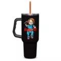 Chucky Wanna Play Tumbler with Straw - 40 oz. at Spencer's