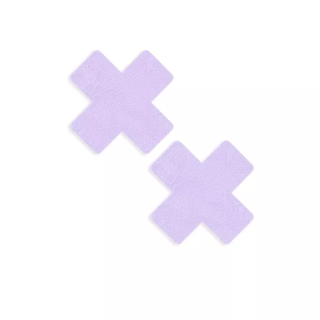 Purple Lace X Nipple Pasties at Spencer's