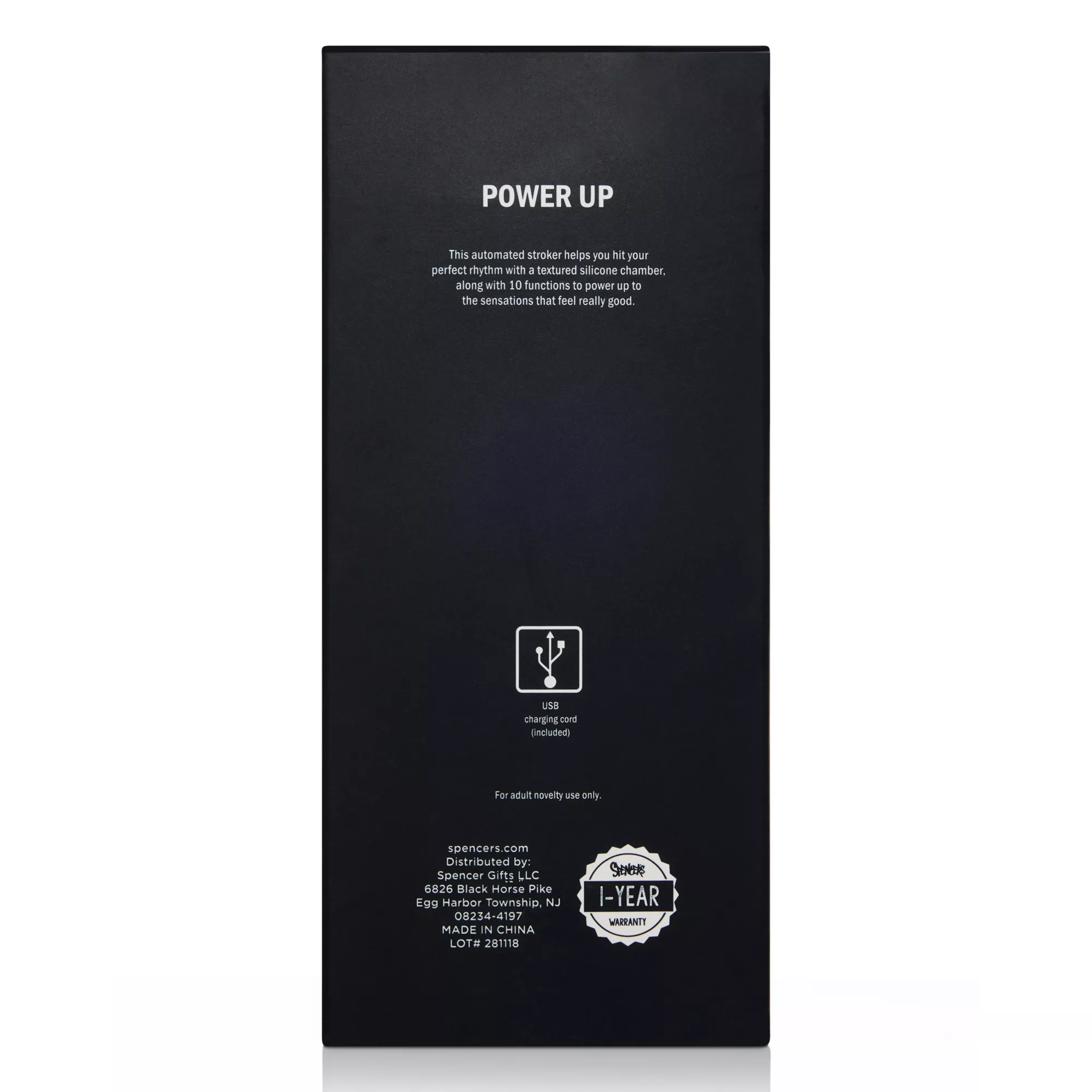 Power Up Vibrating Stroker - Arouz'd at Spencer's