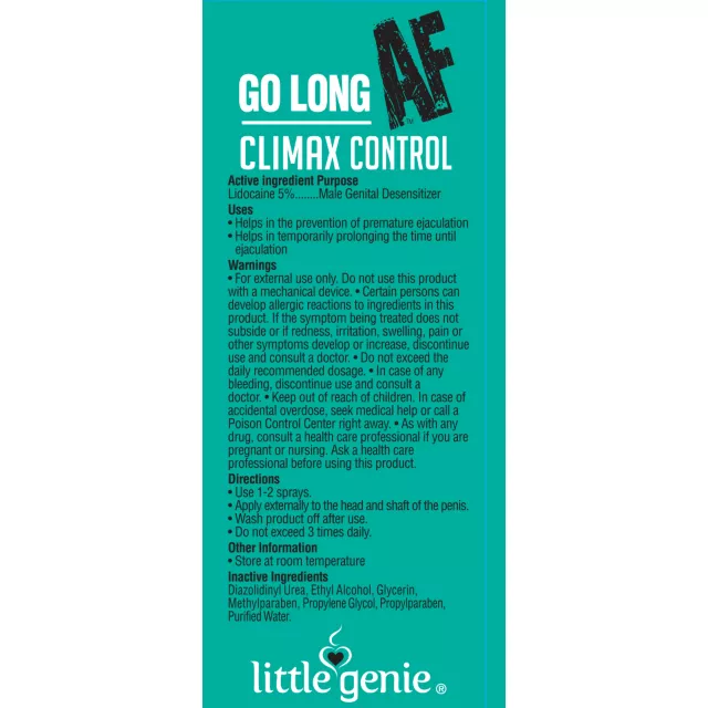 Go Long AF Climax Control Spray - 1 oz. at Spencer's