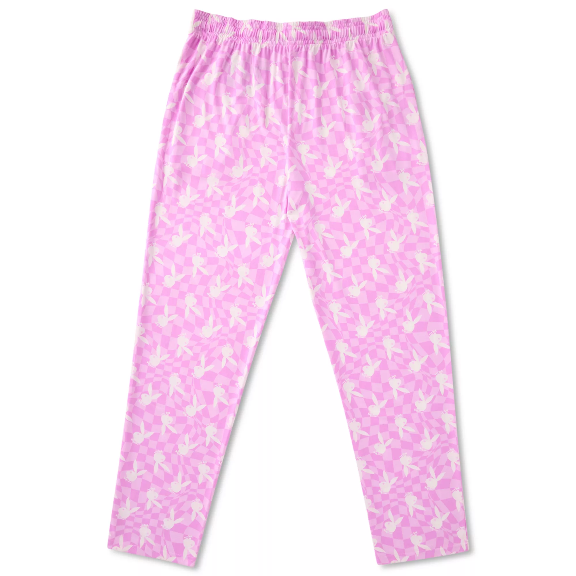 Pink Checkered Playboy Bunny Lounge Pants at Spencer's