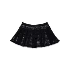 Black Fishnet Mini Skirt at Spencer's