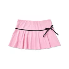 Pink and Black Bow Mini Skirt at Spencer's