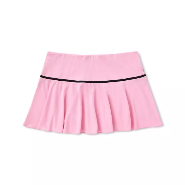Pink and Black Bow Mini Skirt at Spencer's