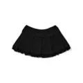 Black and Pink Bow Pleated Micro Skirt at Spencer's