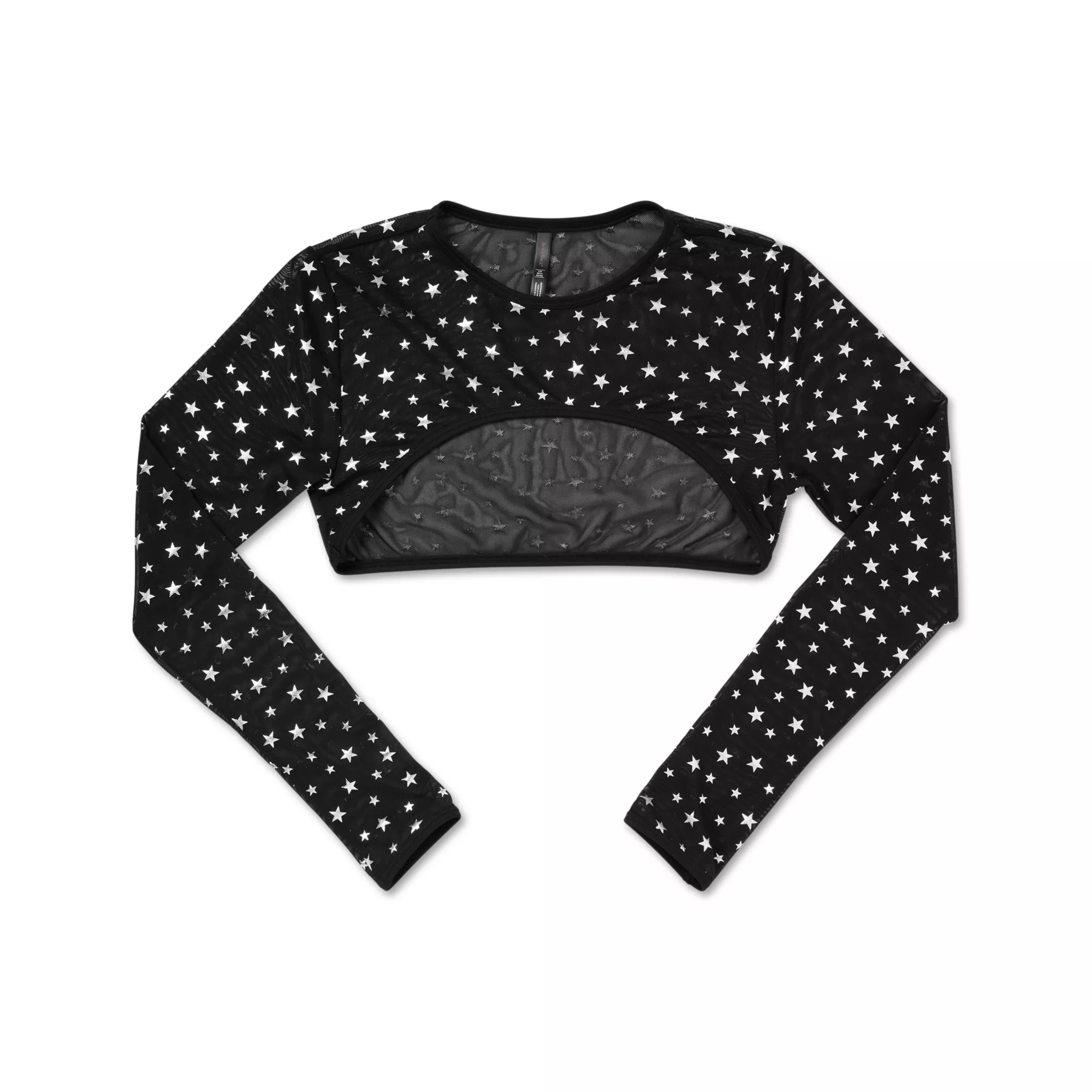 Black and Silver Star Shrug Top at Spencer's