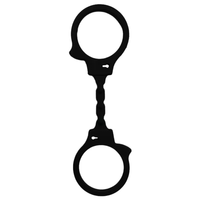 Black Silicone Handcuffs - Pleasure Bound at Spencer's