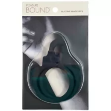 Black Silicone Handcuffs - Pleasure Bound at Spencer's