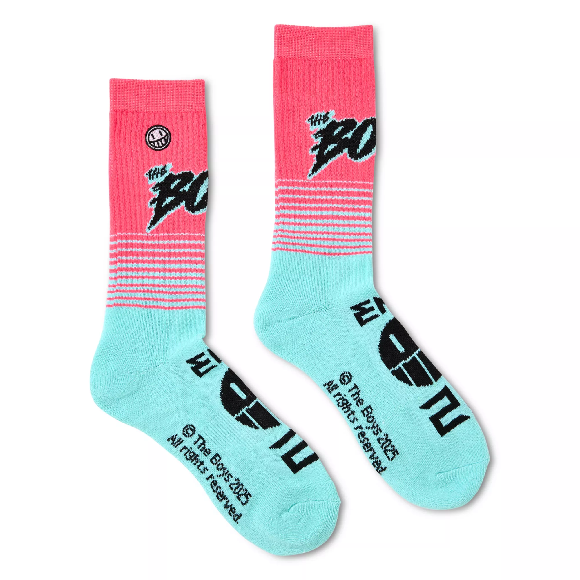The Boys Neon Ombre Racing Crew Socks at Spencer's