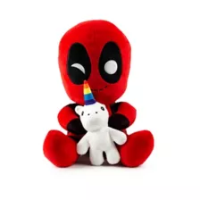Deadpool Riding a Unicorn HugMe Shake Action Plush at Spencer's