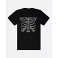 Rhinestone Rib Cage T Shirt at Spencer's