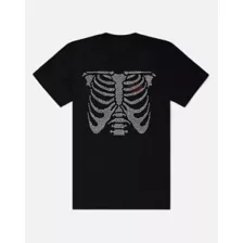 Rhinestone Rib Cage T Shirt at Spencer's
