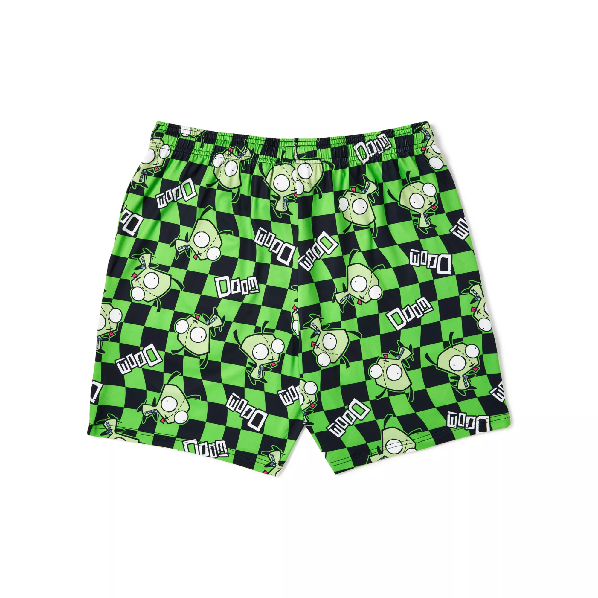 GIR Checkered Lounge Shorts - Invader Zim at Spencer's