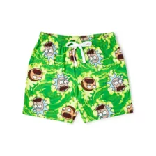 Green Rick and Morty Lounge Shorts at Spencer's