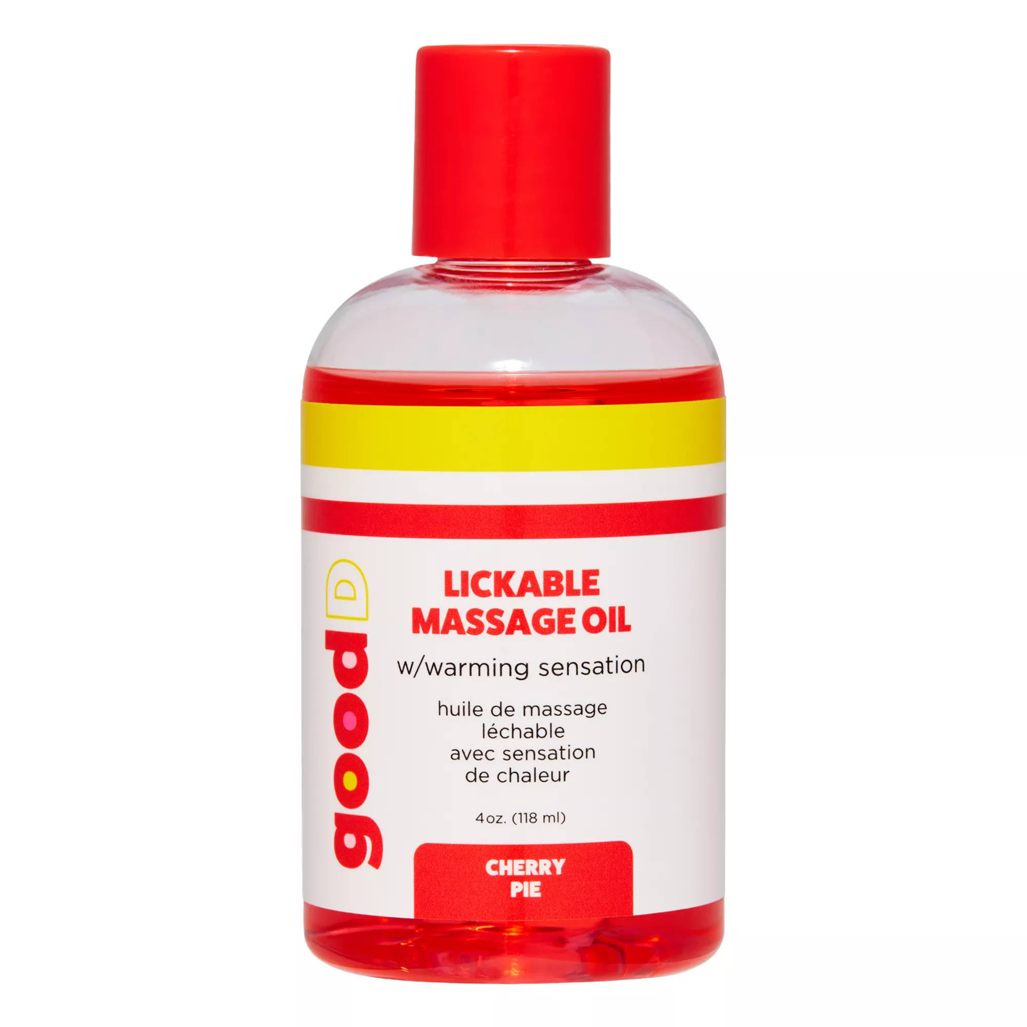 Cherry Flavored Lickable Warming Massage Oil 4 oz. - good D at Spencer's