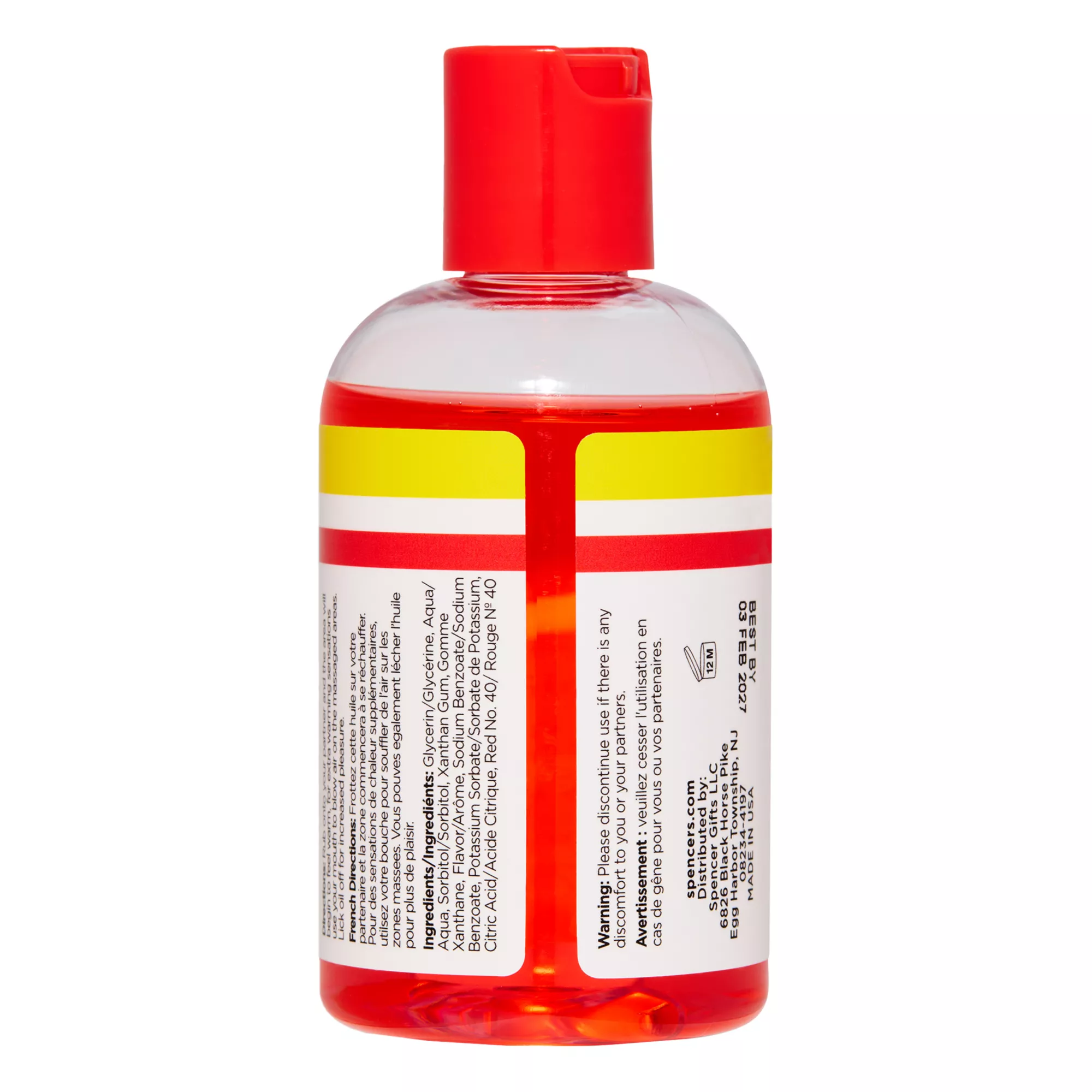 Cherry Flavored Lickable Warming Massage Oil 4 oz. - good D at Spencer's