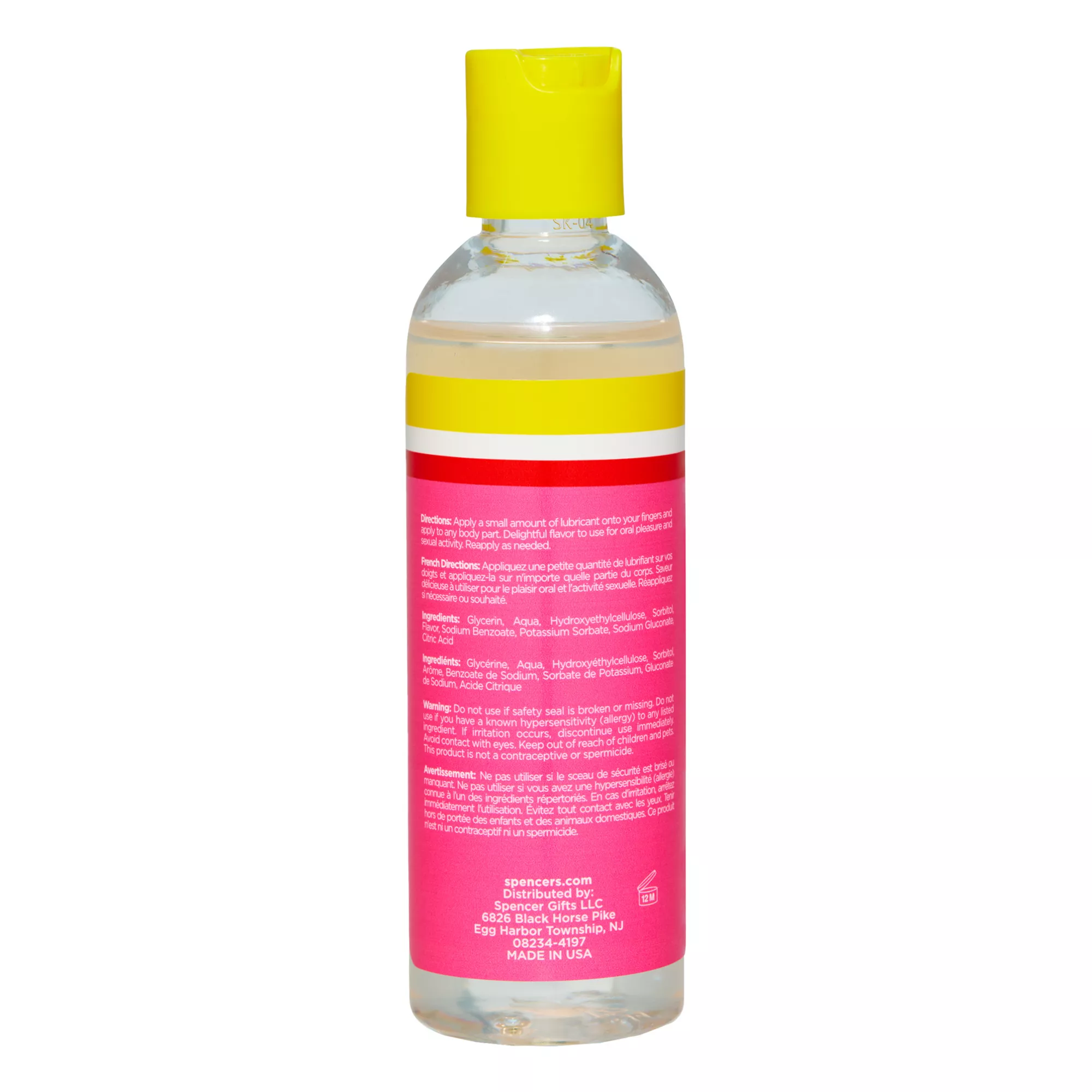 Sour Strawberry Flavored Lickable Lubricant 4 oz. - good D at Spencer's