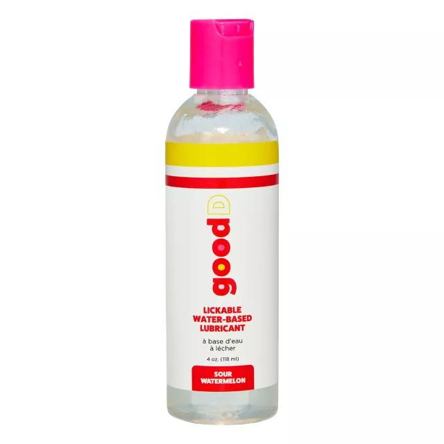 Sour Watermelon Flavored Lickable Lubricant 4 oz. - good D